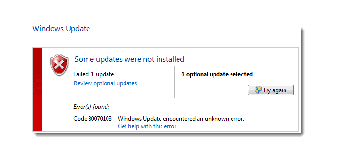 How to Fix Windows Update Error 0x80070103 In Windows 7/8/10