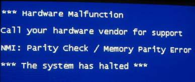NMI Hardware Failure 