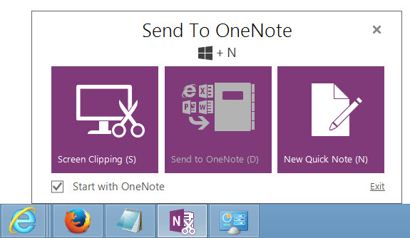 fix send to OneNote not working in IE