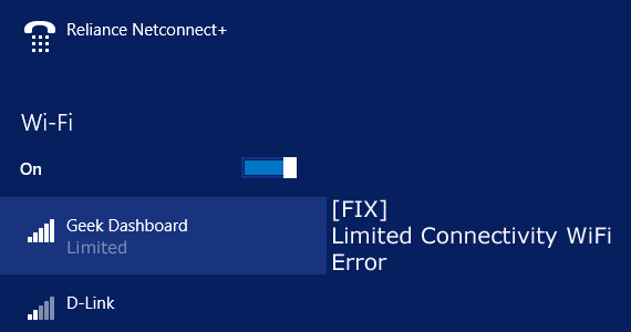 Fix Wi-Fi Issues in Windows 8.1 