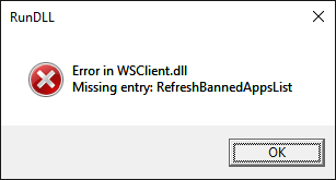 Fix WSClient.dll is Missing / Not Found Error Messages