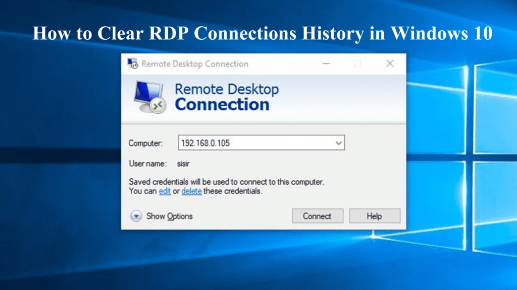 clear remote desktop history
