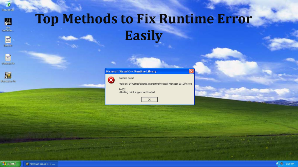 Fix Runtime Error