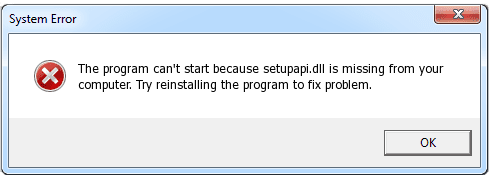 How To Fix Setupapi.dll Missing Error In Windows 10/8/7