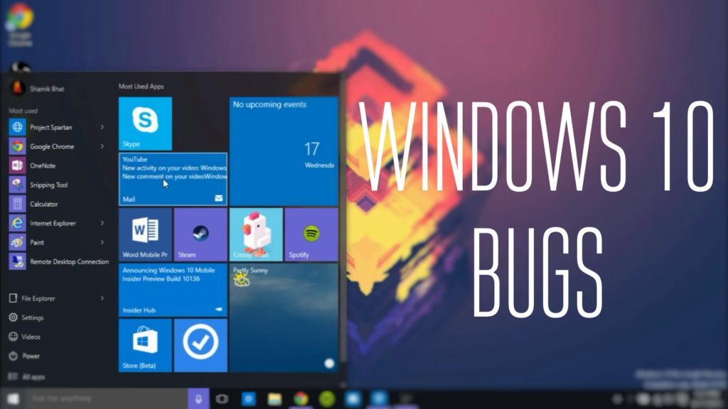 fix Windows 10 issues 